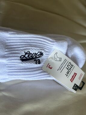 Levi's 73 Men's 3-Pairs Premium Comfort Short cut Socks One Size 6-12 NEW
